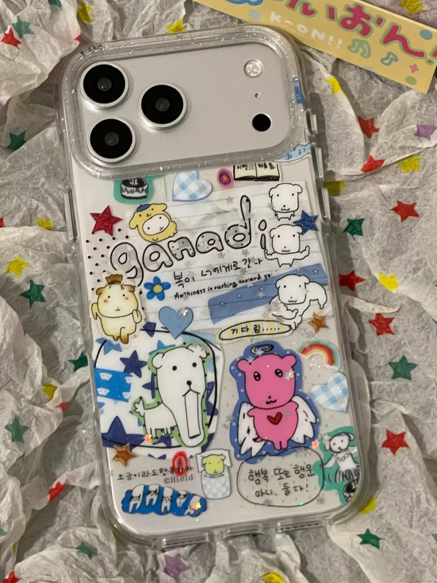 Fun Cartoon Cute Dog Graffiti Colorful Phone Case For iPhone 18 17 16 15 14 13 12 11 Pro XR XS X Max 8 7 Plus MINI Kawaii Cover