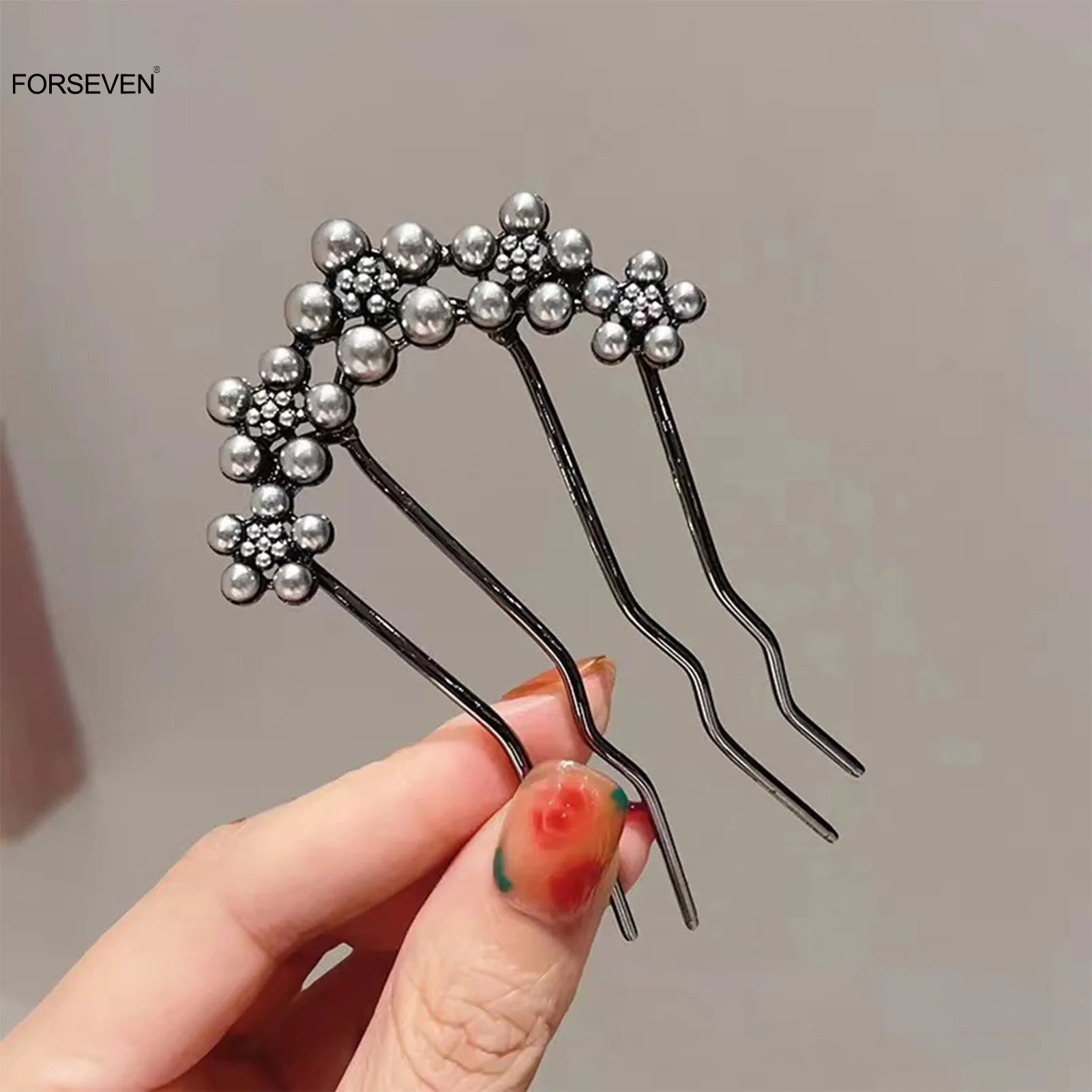 

Блестящие хрустальные цветочные гребни для волос для женщин и девочек, повседневные вечерние украшения для волос, U-образные цветочные заколки для волос, боковые зажимы, прическа, украшения