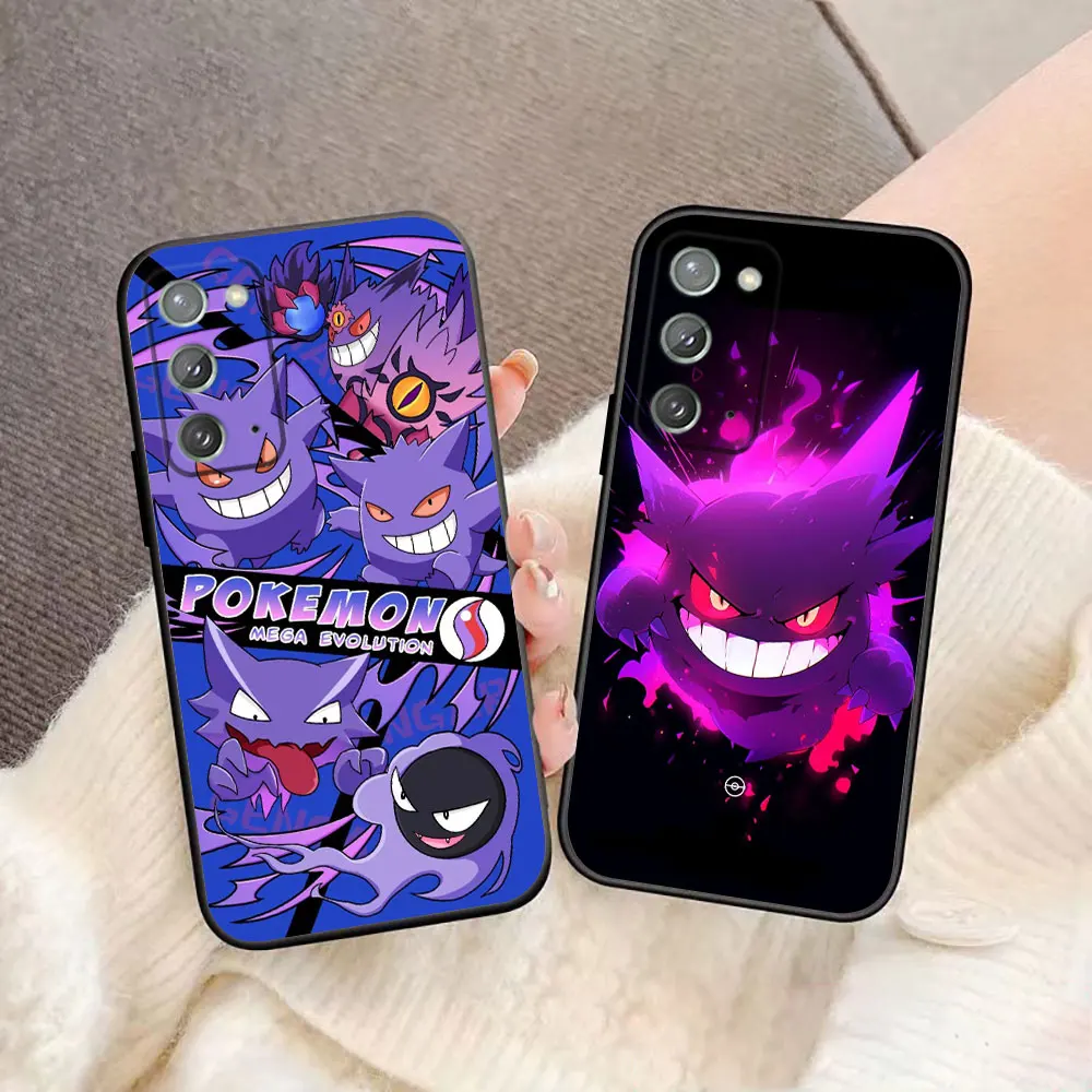 أنيمي P-البوكيمون القنغ شبح قضية الهاتف لسامسونج غالاكسي ملاحظة 20 10 M23 M53 A70 A50 A30 A24 A13 A12 A07 A06 A05S A04 A03S #2