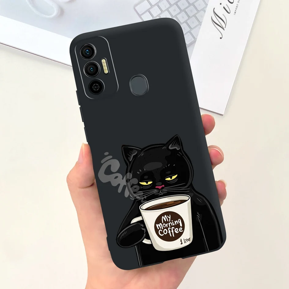 For Tecno Spark 7 KF6j Case For Tecno Spark 7 Pro 7P Spark7 Phone Cover Cute Astronaut Silicone Back Fundas Spark 7P KF7j Bumper