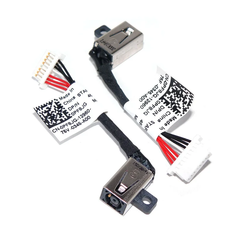 New Laptop DC Power Jack Cable Harness for Dell Inspiron 13 7368 7378 P69G 450.07R03.0021 PF8JG 0PF8JG