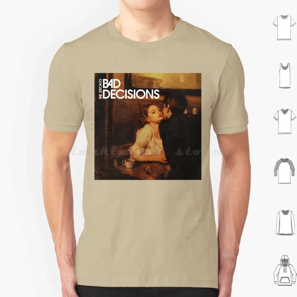 

Футболка Bad Decisions Strokes, большой размер, 100% хлопок, Bad Decisions The Voidz Cult Records, Cult Radio Icheckmatethee