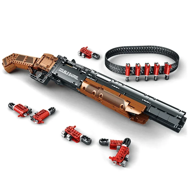 Blocs de construction de fusil de chasse, modèle de fusil jouet pour enfant, ornement de collection, 1006 pièces