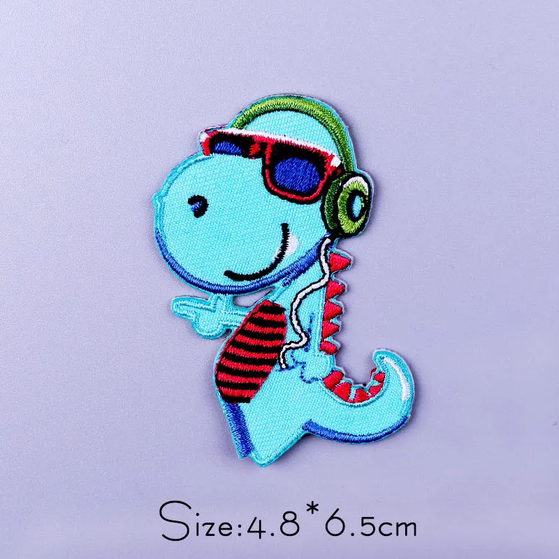 Cartoon Tier Eisen Auf Patch Auf Kleidung Gestickte Patches Für Kleidung Thermoadhäsive Patches Katze Dinosaurier Patch Kleidung Abzeichen – Detail 16