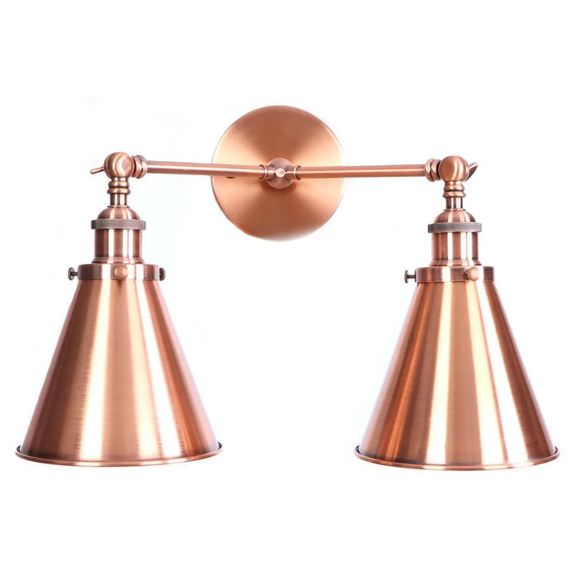 System Rural Concise Personality Restaurant Aisle Indoor Tungsten Wire Warehouse Red Bronze Originality Both Head Wall Lamp