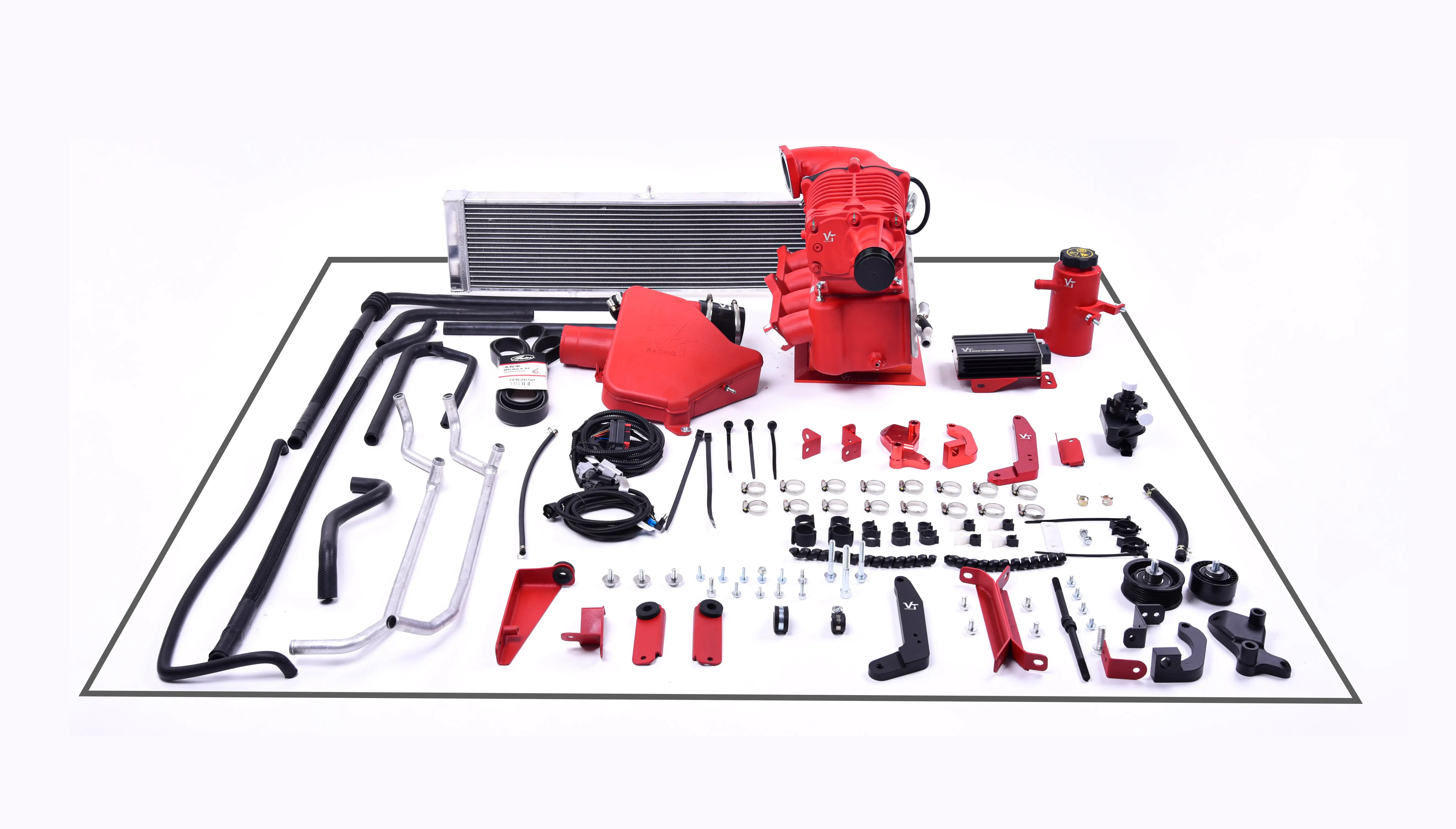 VT Supercharger Kits 2TR Engine Modification VT Supercharger Kits For Toyota Prado 2.7L 2TR-FE NO TUNE NO Electronics