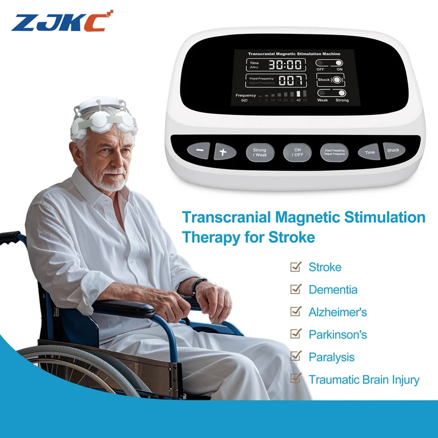 ZJKC Repetitive Magnetic Stimulation RTMS Therapy for Depression Schizophrenia Insomnia Parkinson Alzheimer Treatment Machine