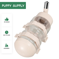 Dog Automatic Water Dispenser 400ml Stainless Steel Hanging Type for Dogs Cats Kennel Crate Pet Supply Water Bottle Feeder