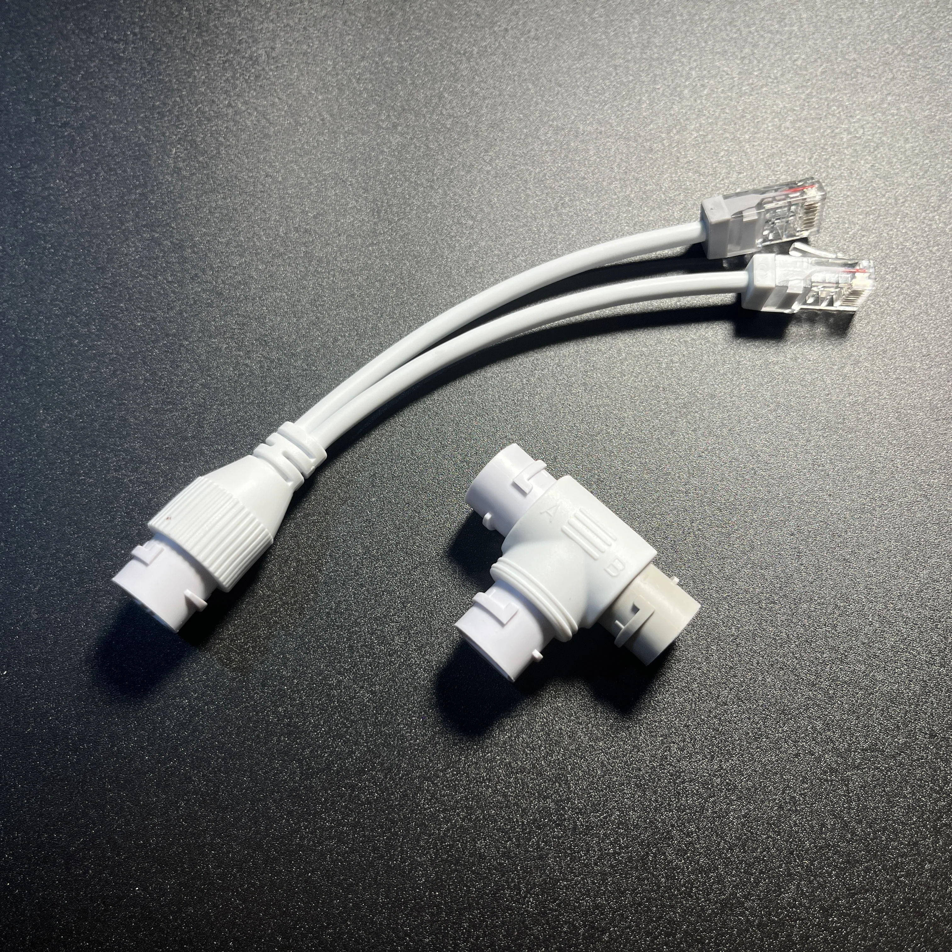 CCTV Accessories 2 In 1 POE Splitter POE Adapter Cable Three-Way RJ45 Head For IP Security Camera System