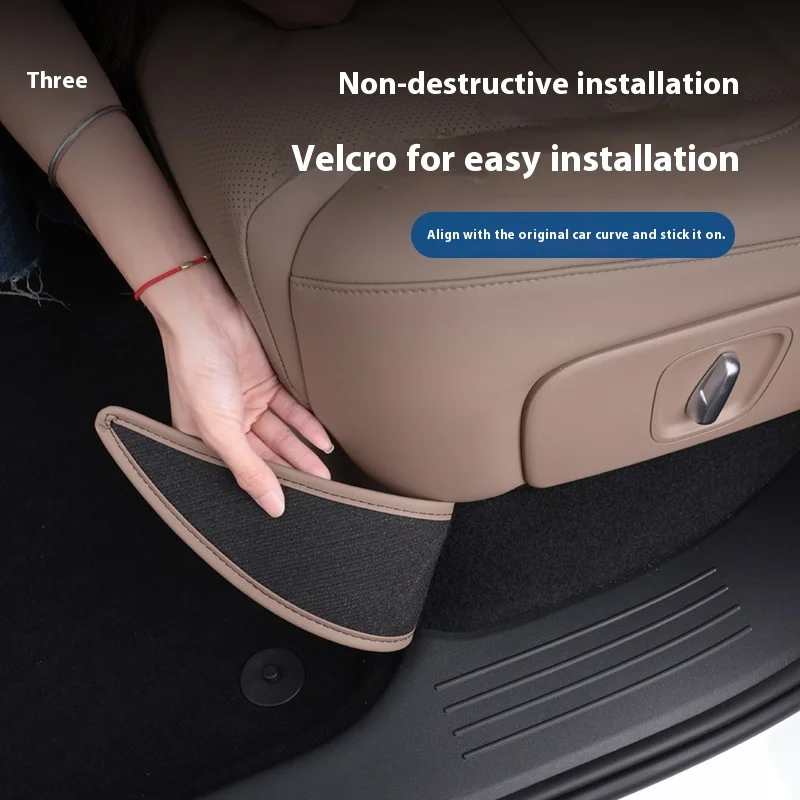 Fit For Li L6 L7 L8 L9 LIXIANG Rear Seat Underside Kick Mats Storage Bags Second-Row Aisle Protection Covers Auto Interior