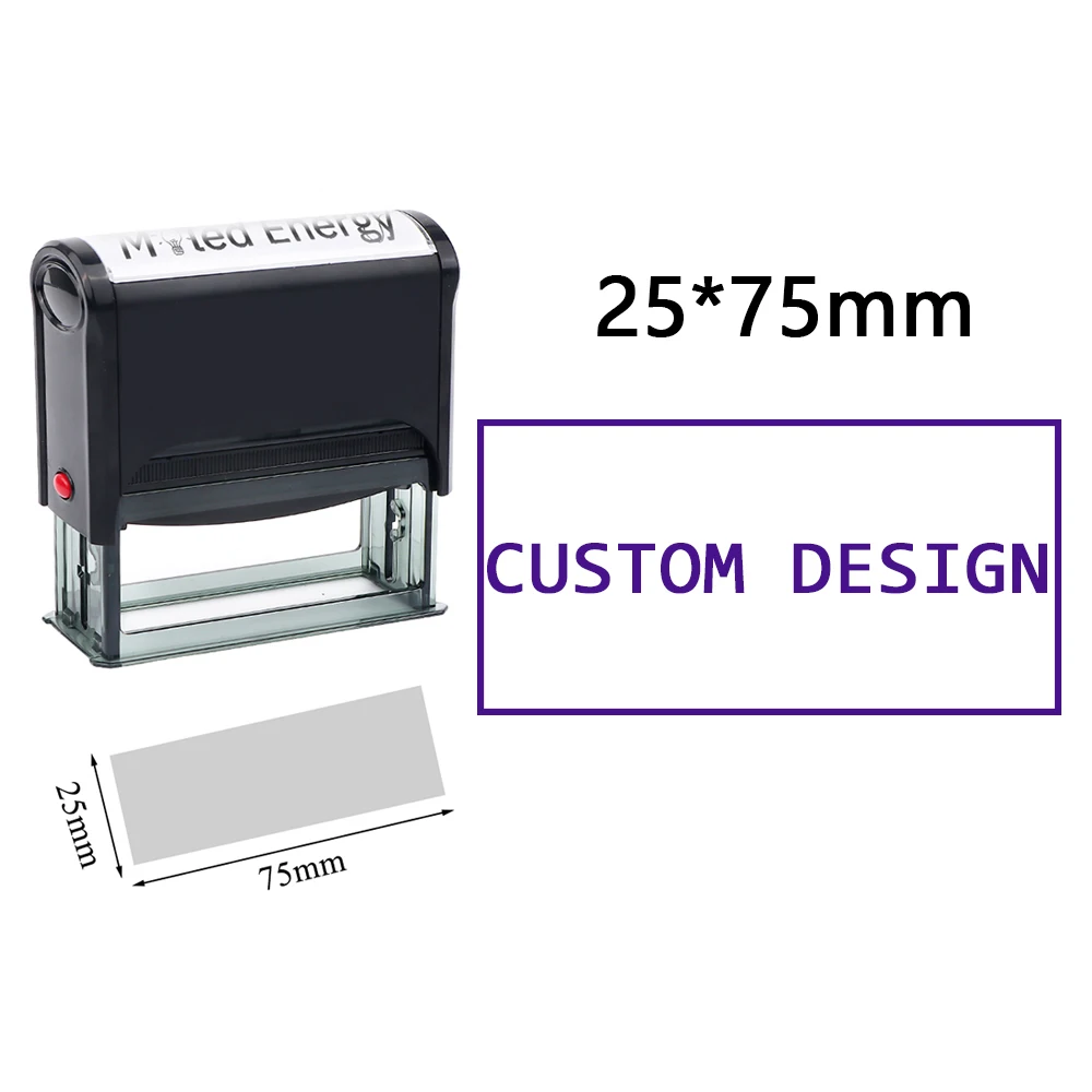 Aangepaste zelfinktende stempel DIY rubberen stempelset Aangepast LOGO Gepersonaliseerde zelfinktende bedrijfsadres naam nummer briefdruk