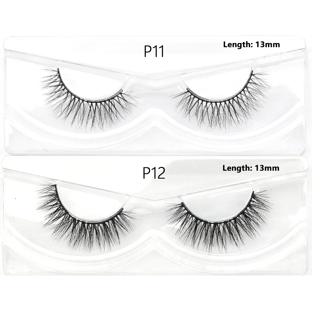 Großhandel Nerzwimpern 3D Flauschige Wispy 12mm-20mm Wimpern Natürliche Weiche Flauschige Falsche Wimpern 500 Stile Verfügbar – Detail 40