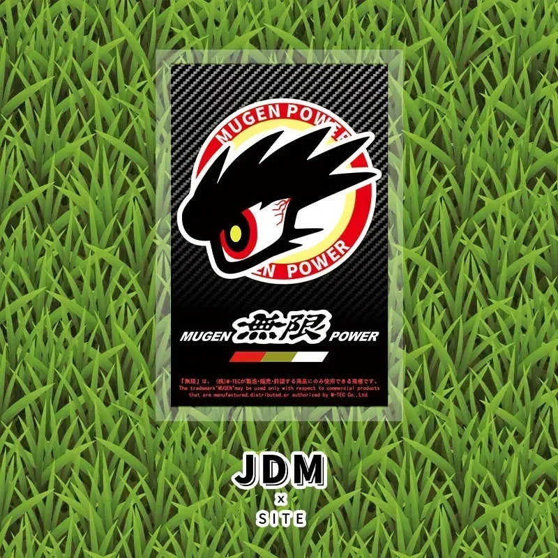 1Pcs MUGEN JDM  Car Windshield Electrostatic Stickers Japanese Modified Decal for HKS  Fujiwara Spoon