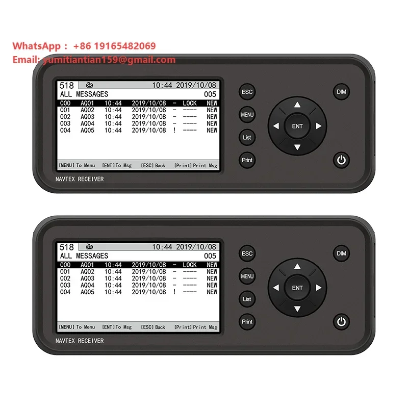 Never Miss Durable NAVTEX Alerts 5-Inch HD Marine Receiver for Marinas Navigation