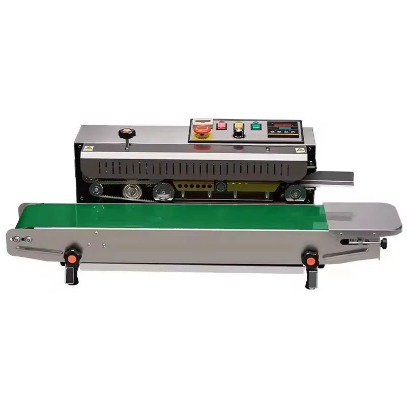 Stainless Steel Continuous Belt Sealing Machine Plastic Film Bag Sealing Machine Food Packaging Hot Bag Sealing Machine