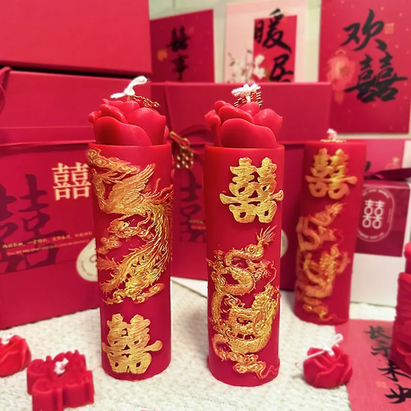 Dragon Phoenix Chengxiang Wedding Aromatherapy Candle