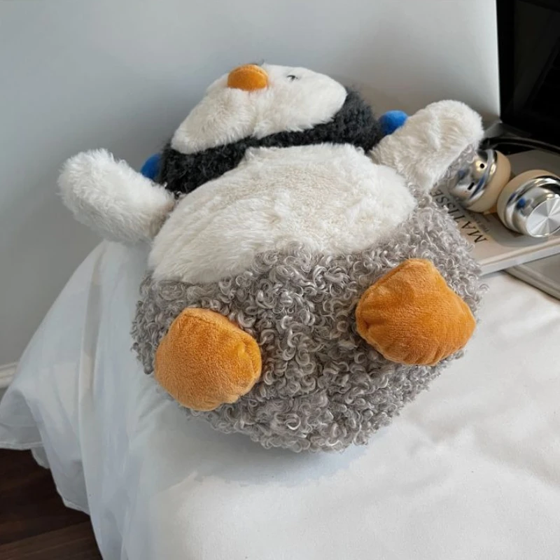 لطيف أنيمي سماعات البطريق أفخم حقائب الظهر Kawaii الكرتون الحيوان فتاة حقائب كروسبودي مضحك بلوشي المدرسية للنساء هدية