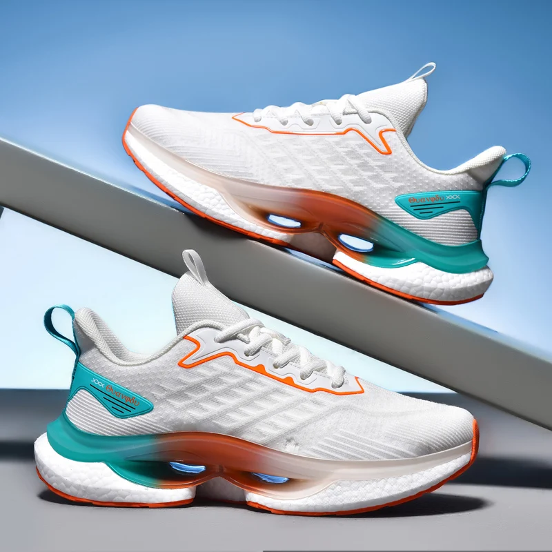 

Men Ultralight Summer Running Shoes Non-Slip Outdoor Jogging Sneakers Thick Bottom Zapatillas High Quality 2023 New Footwear