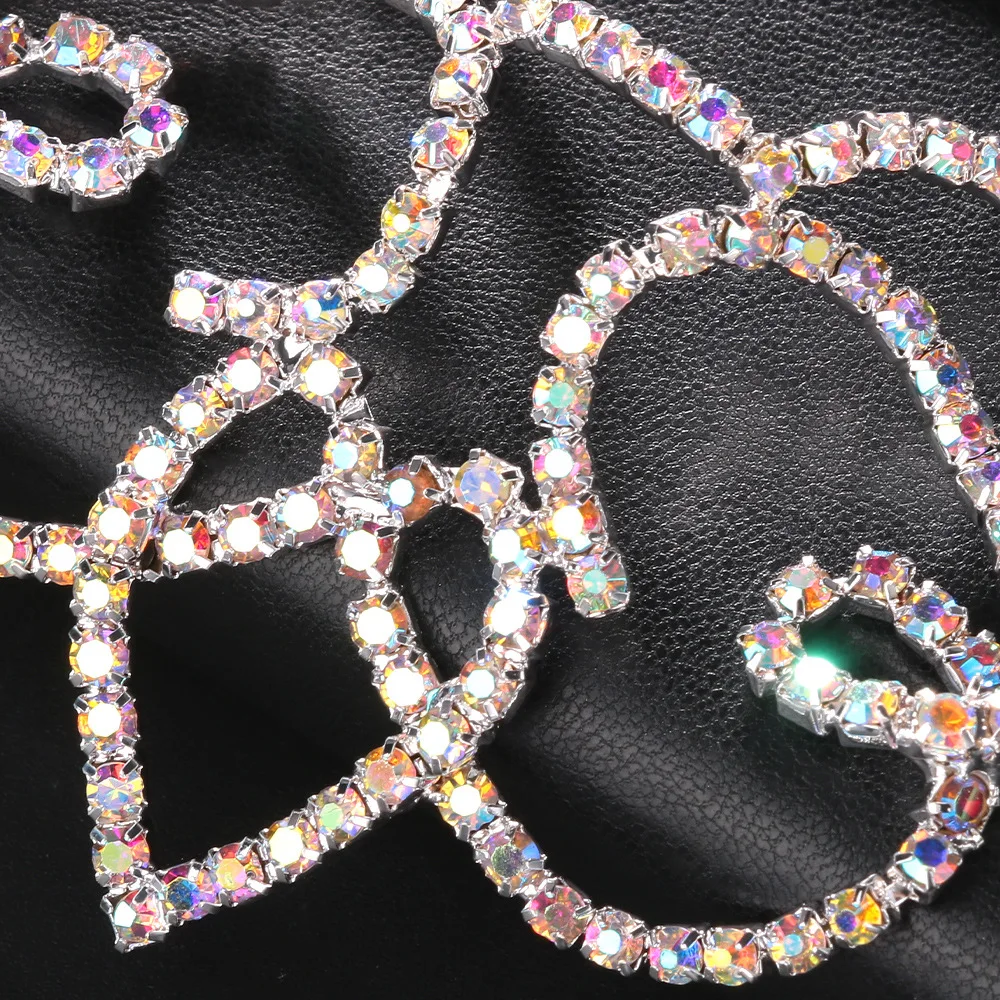 2024 AB Color Rhinestone Forehead Chain Face Jewelry for Women Fashion Bridal Crystal Elastic Hairband Hair Accessories Gifts