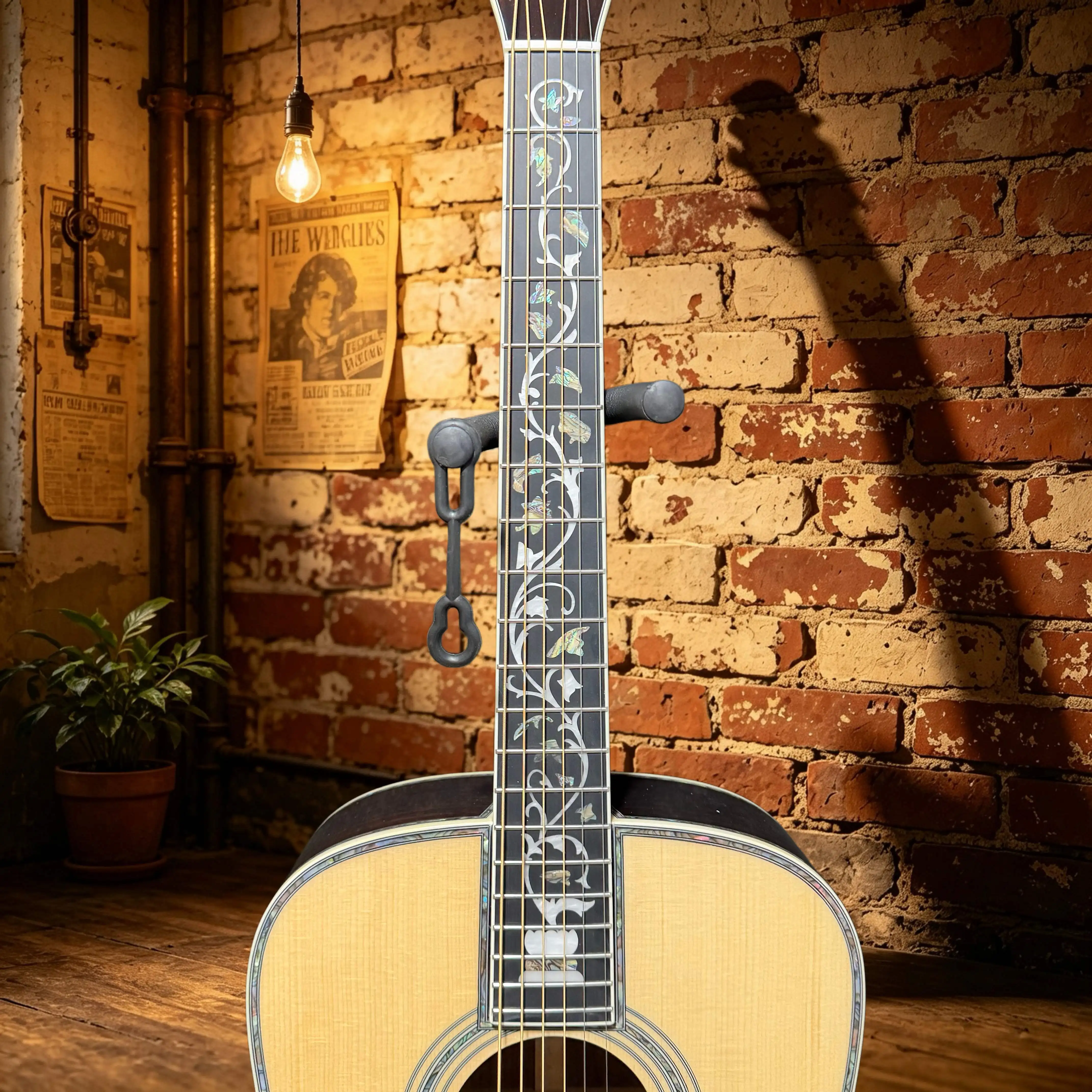 Acoustic Guitar D45 Barrel Vine Inlay Rose Wood Back Side 41 Inch Ebony Fingerboard High End Manbei Collection