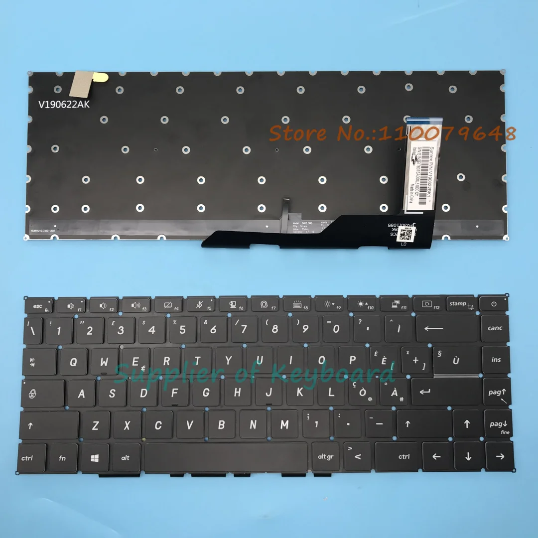 

NEW English/Russian/Italian Keyboard For MSI Prestige 14 A10SC A10RB A10RAS A10RBS MS-14C1 MS-14C2 MS-1551 Backlit