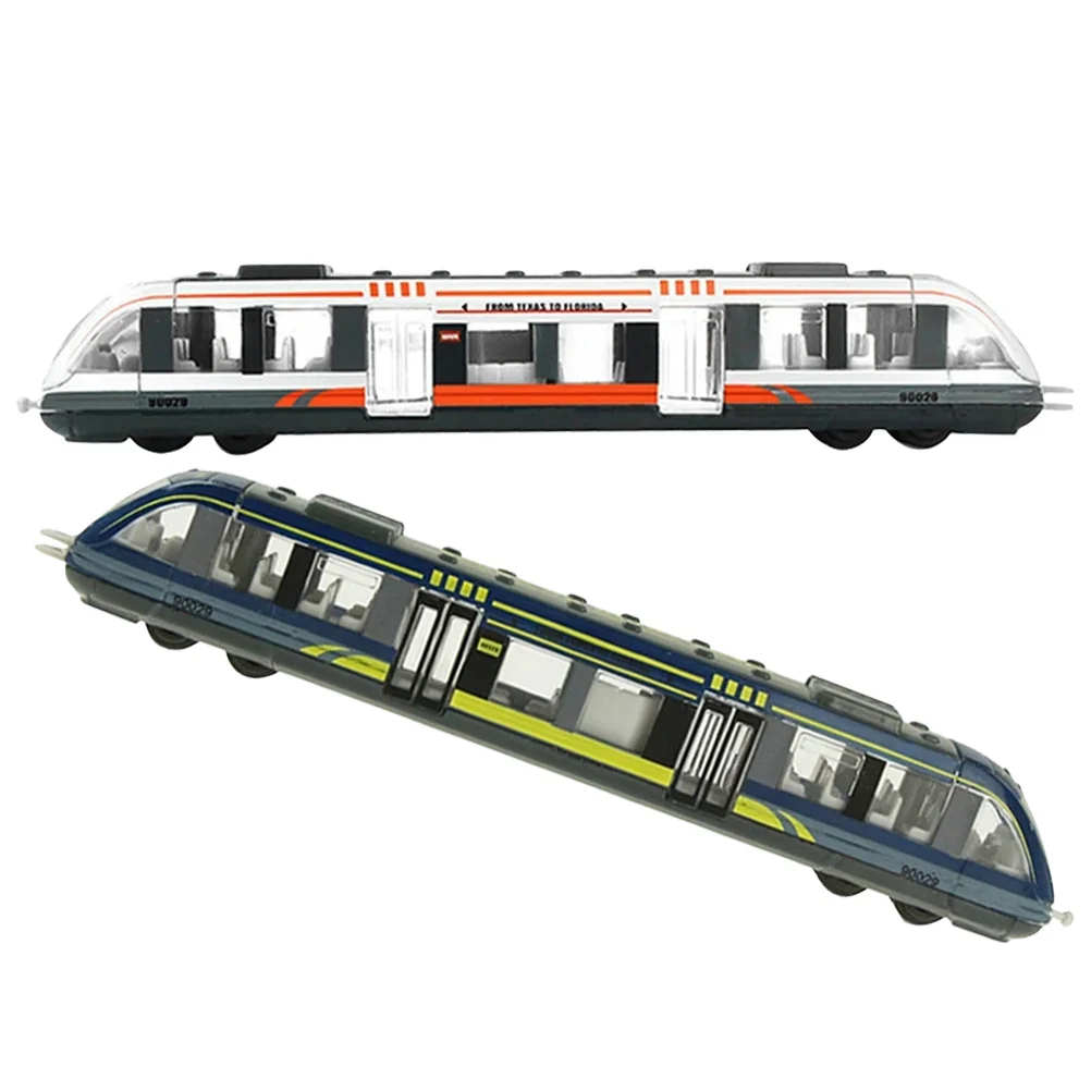 2Pcs High Speed Rail Track Creative Train Set Early Educational Electric Train for Kids Simulation Play and Birthday Gift