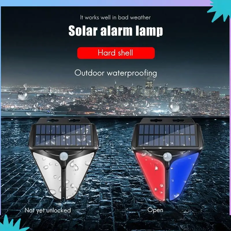 Alarme de detecção de luz de detecção de corpo humano ABZW com função impermeável para aviso ao ar livre