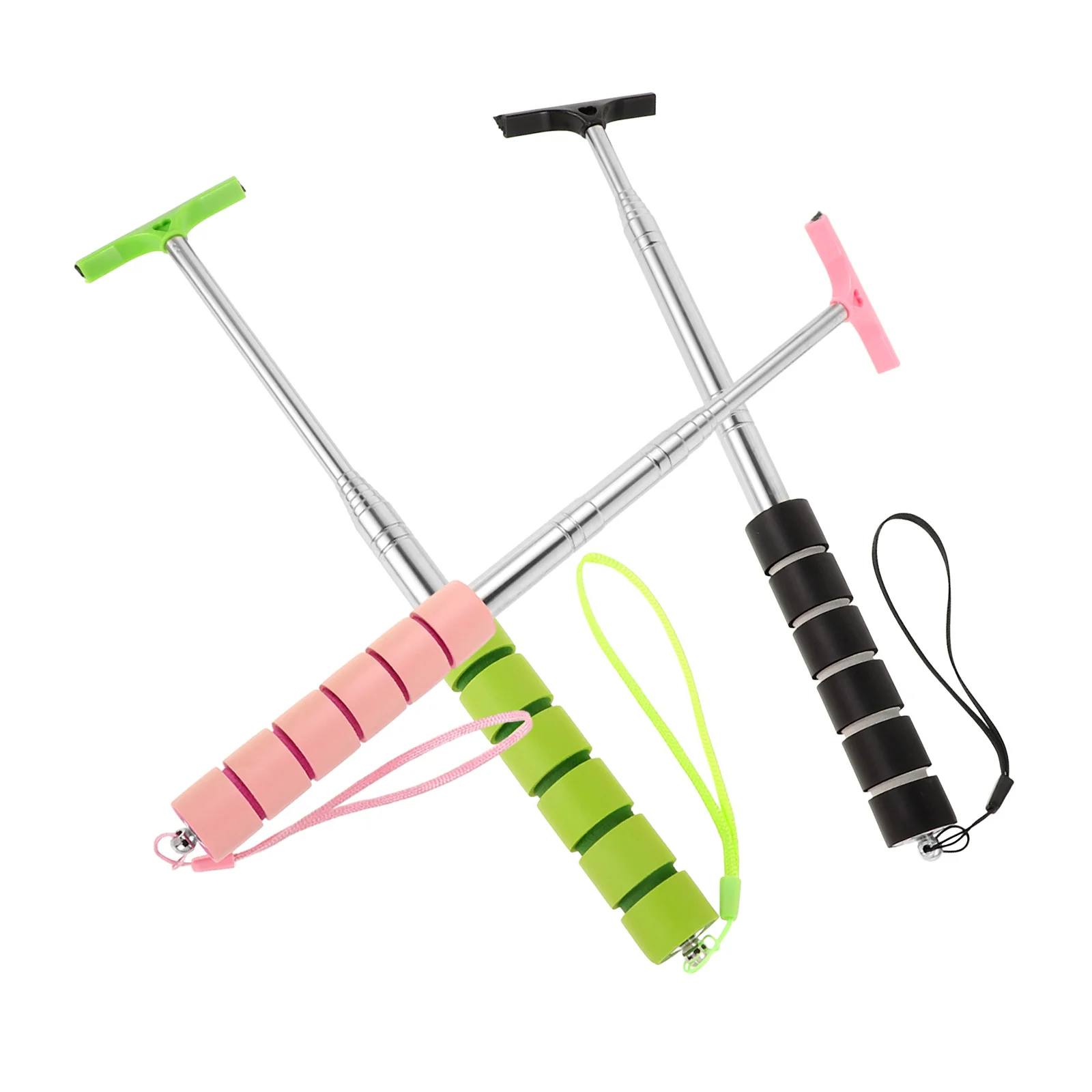 

Retractable Car Rearview Mirror Wiper Telescopic Long Handle Auto Mirror Cleaner Universal Window Squeegee Tool