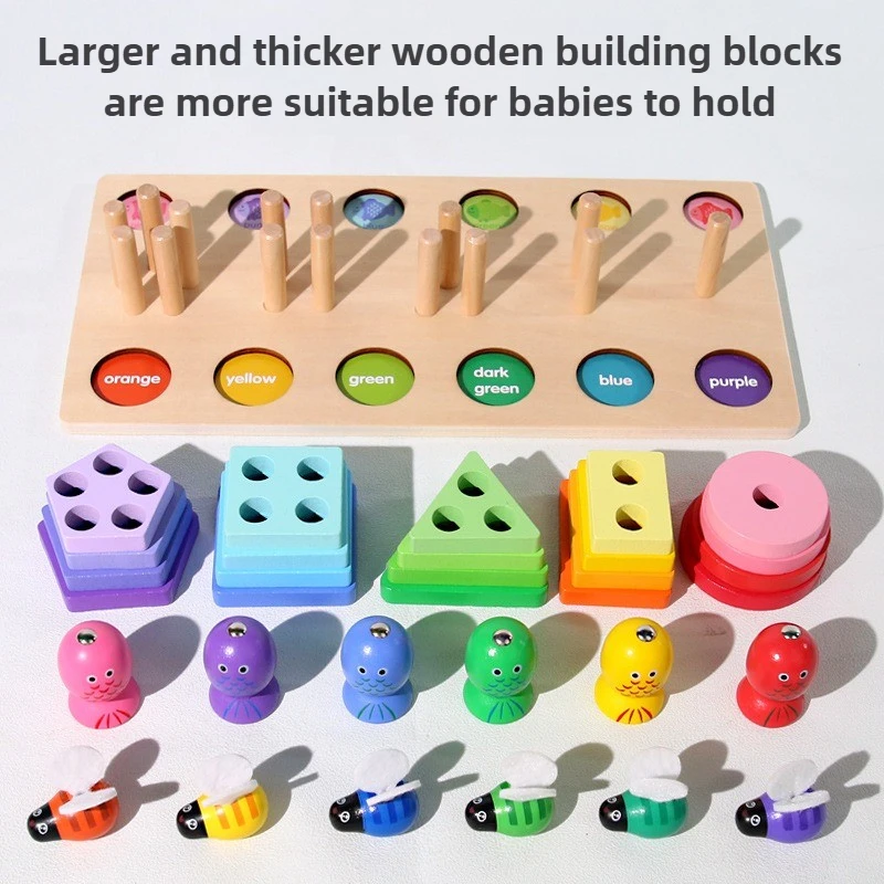 Educatief babyspeelgoed: Honingraat Bijenteken Kleurafstemming Spel Vinger Vaardigheidstraining Educatief speelgoed voor kinderen