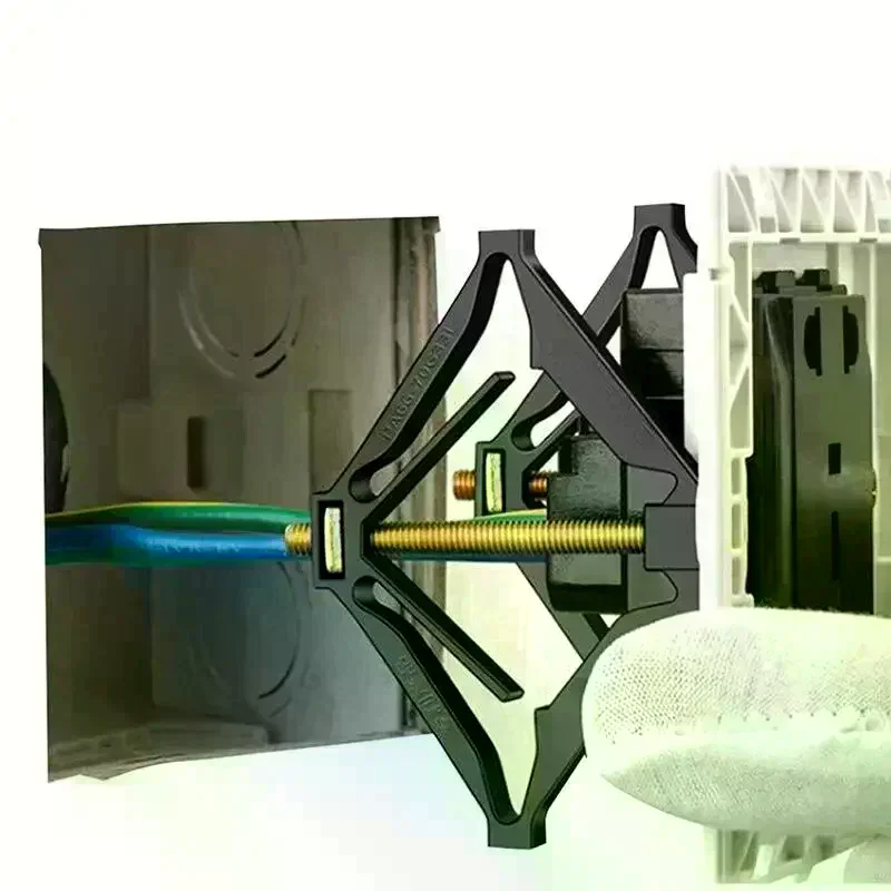 Wall Socket Box Repair Clamp Mechanical Structure Easy Operation For Home Electrical Switch Socket Repair