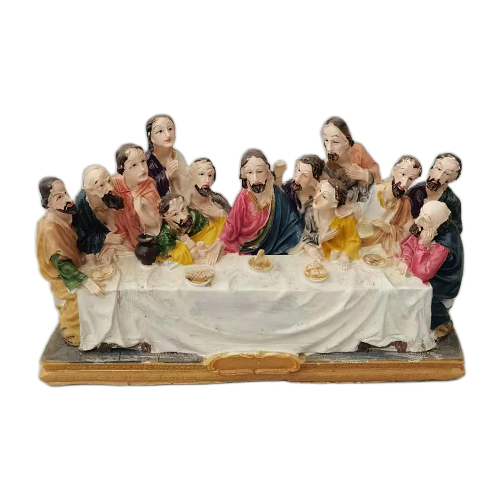 The Last Supper Scene Resin Jesus Statue Figurine Sculpture Decorative Gift