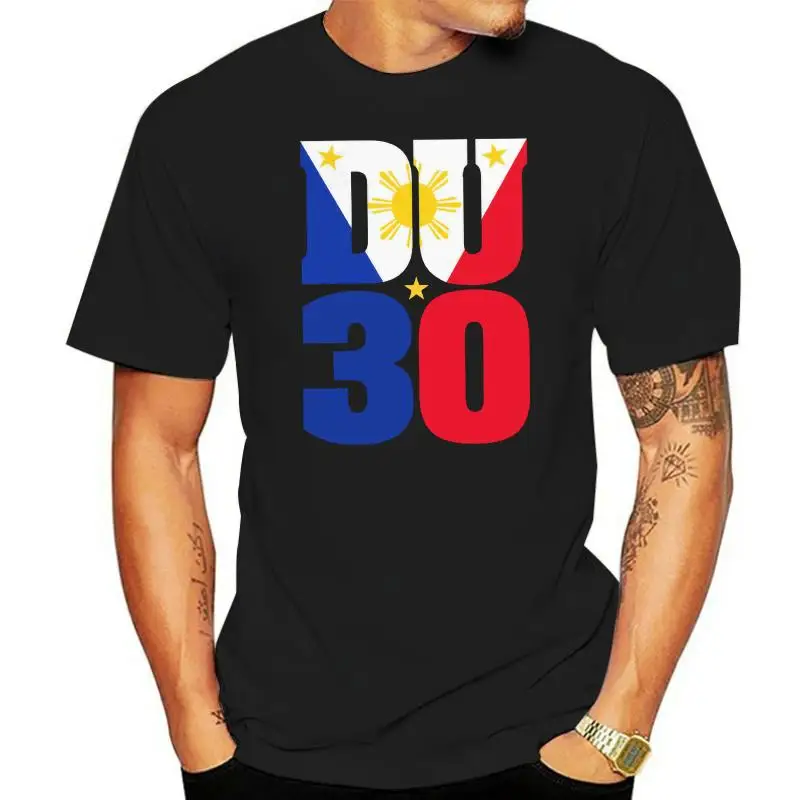 Camiseta de moda Duterte Du30 Ph con bandera de filigrana, 2024