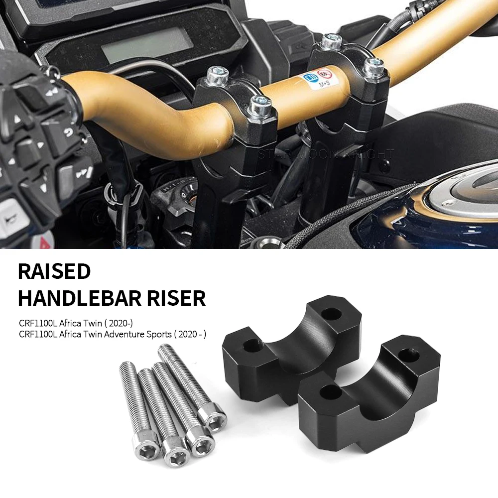 

Motorcycle Handlebar Riser Drag Handle Bar Clamp Extend Adapter For HONDA CRF1100L Africa Twin Adventure Sports CRF 1100 L 2020-