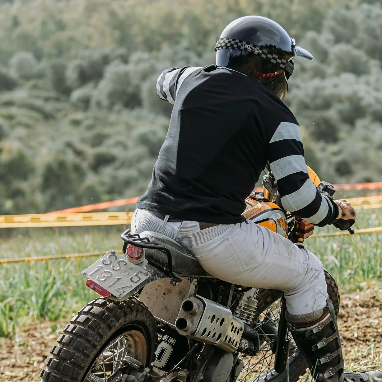 Fashion Striped T-shirt Features A Retro Pirate Skull Design As Its Core Off-road Bicycle Long Sleeved Endurance Race 3D Shirt