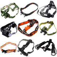 Flashlight Head Strap band Adjustable Elastic Belt Headband Mount Holder Support Stand for LED Torch lantern headlamp head light