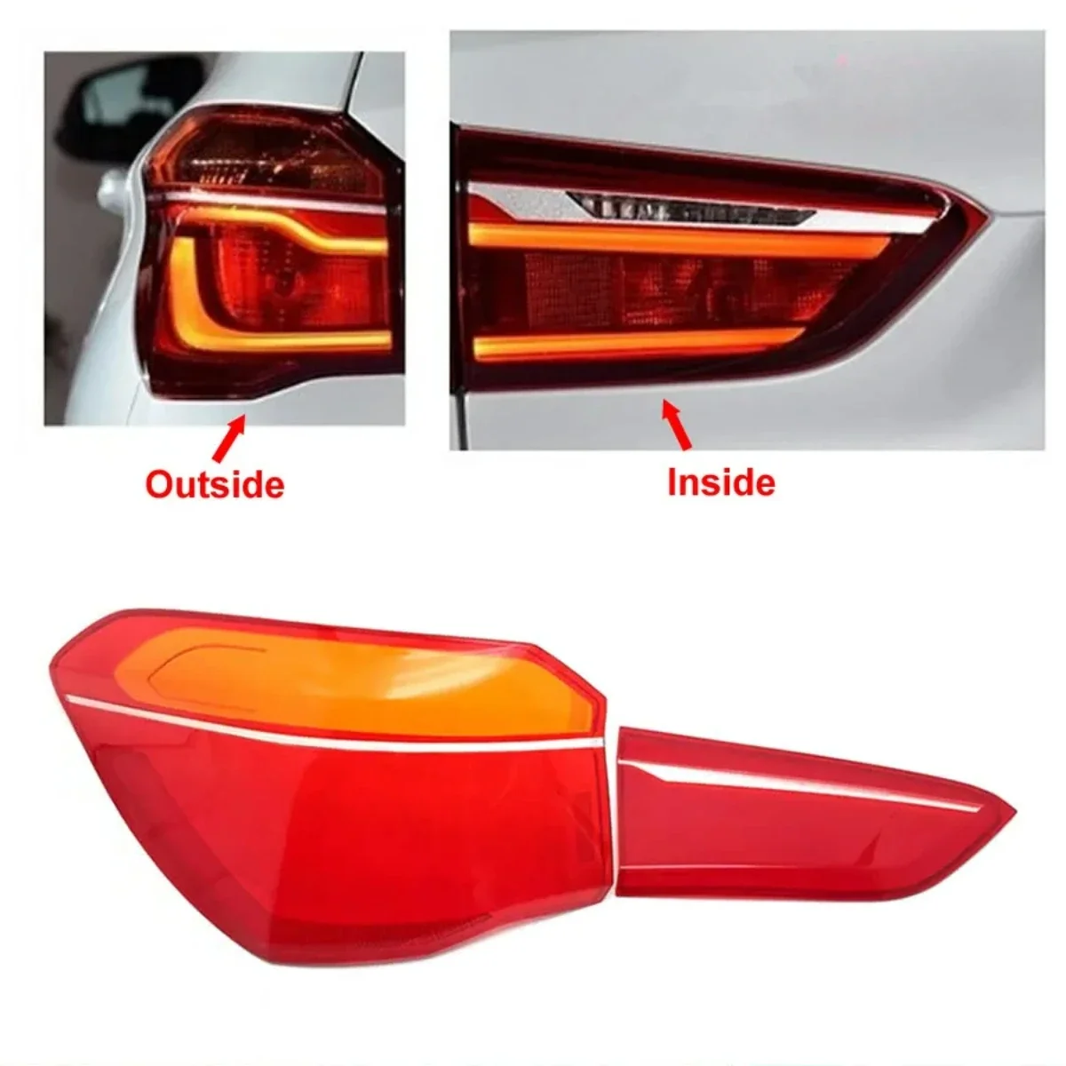 

For BMW X1 Tail Lamp Cover Rear Signal Parking Lights Shell Replace The Original Lampshade 2016 2017 2018 2019