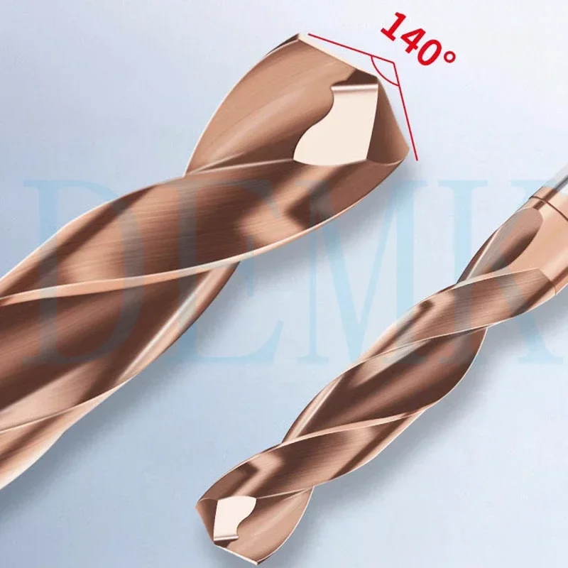 Brocas de carburo 3D 5D, taladros de Metal duro, broca helicoidal de acero de tungsteno para metalurgia, herramientas de perforación de torno CNC de 1,0-16,0mm