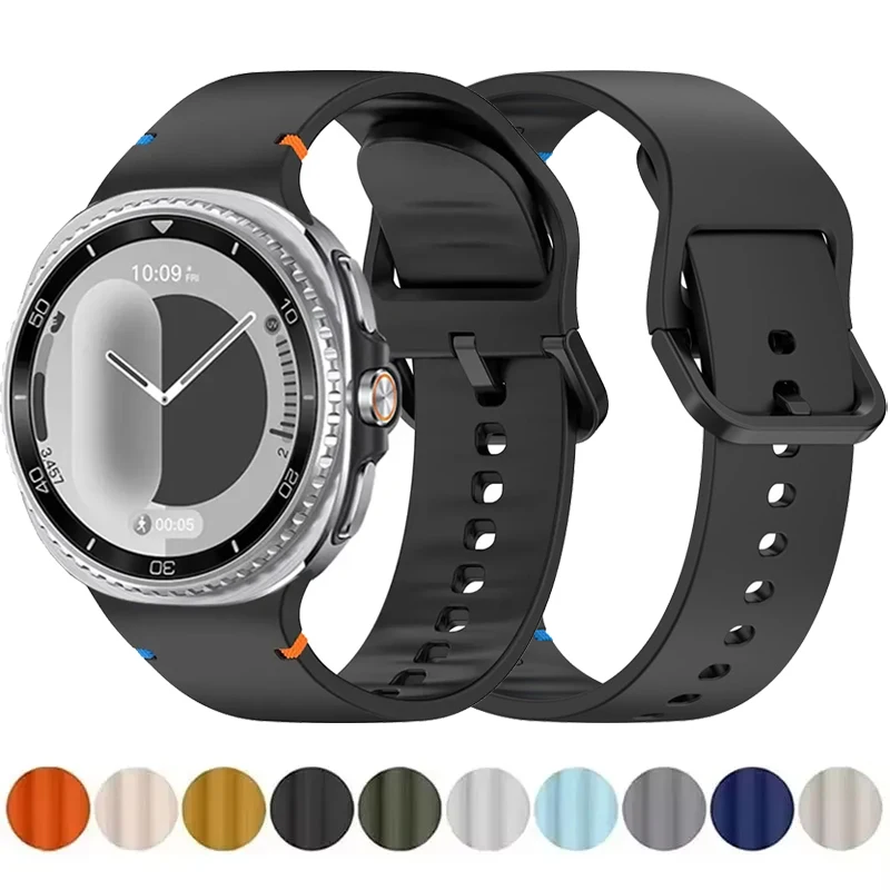 Silikonarmband für Samsung Galaxy Watch 8 Classic 46 mm/8 44 mm 40 mm Sport Original Ersatzarmband Galaxy Watch 8 Correa