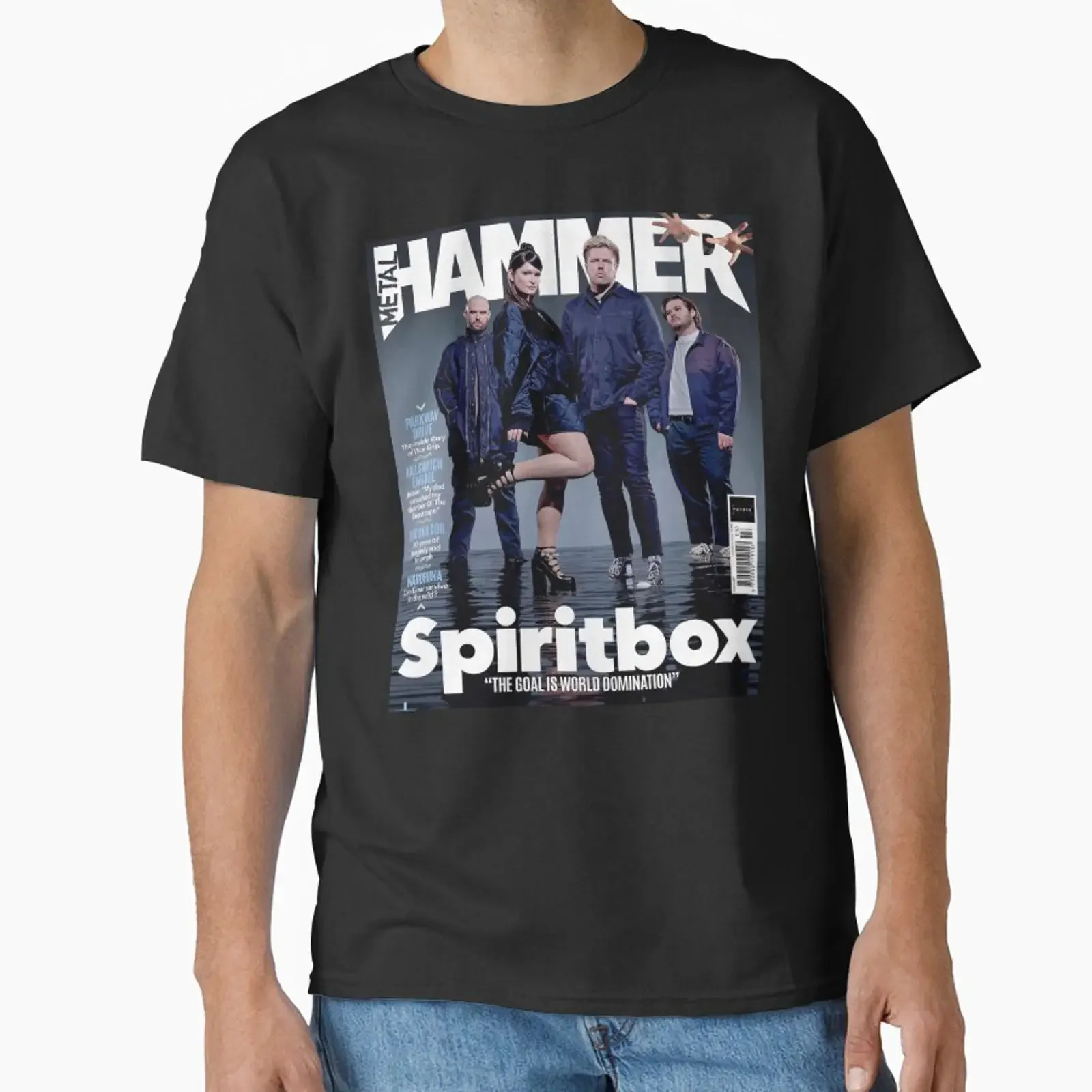 Spiritbox Classic T Shirt vintage Washed Top For Everyday Wear Soft Breathable Stylish graphic Stretched Casual homme Unisex