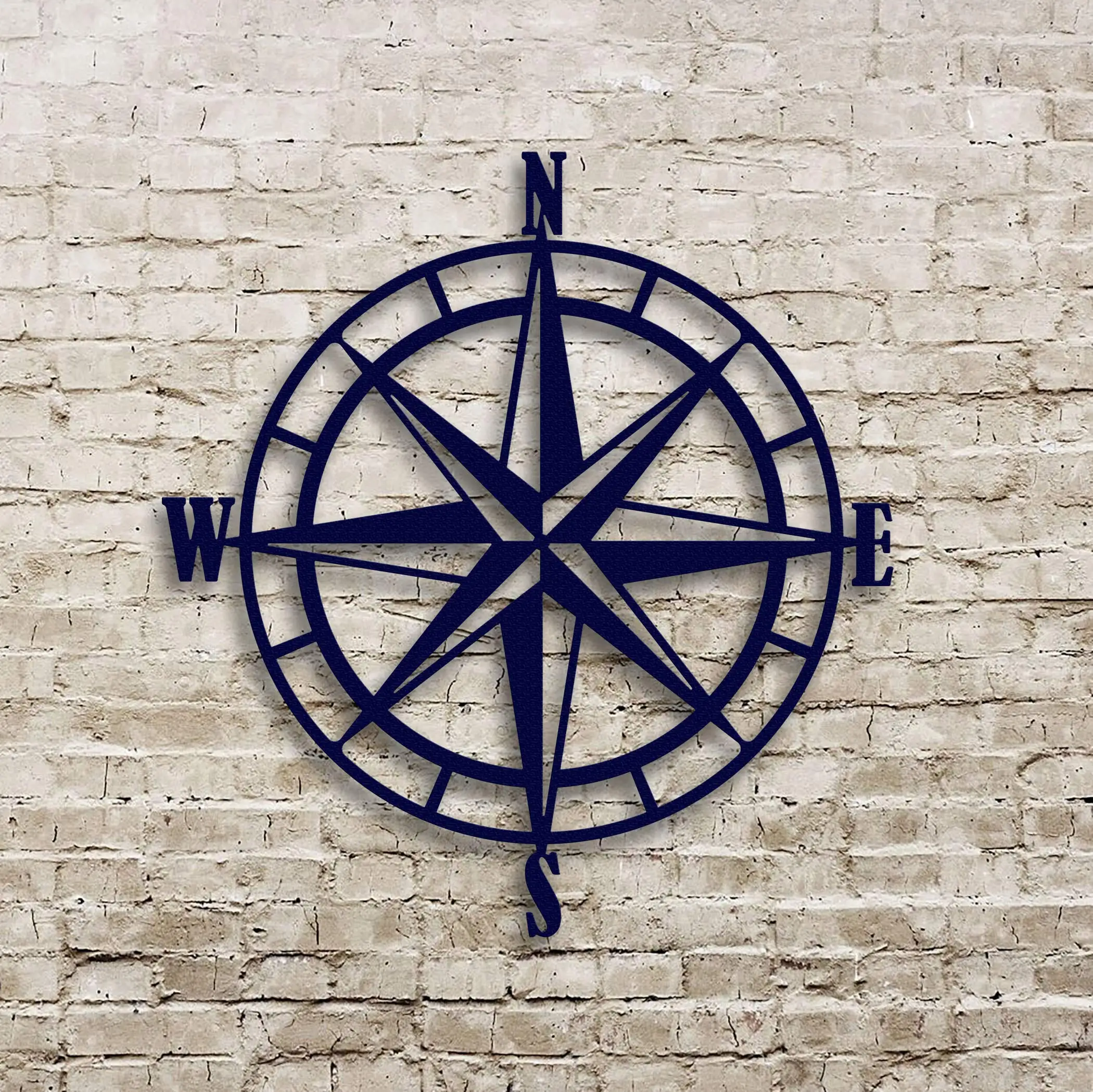 

Hello Young Compass Metal Iron Art Home Decor Wall Hanging Decor Scene Wall Decor Metal Wall Mounted Iron Art Silhouette