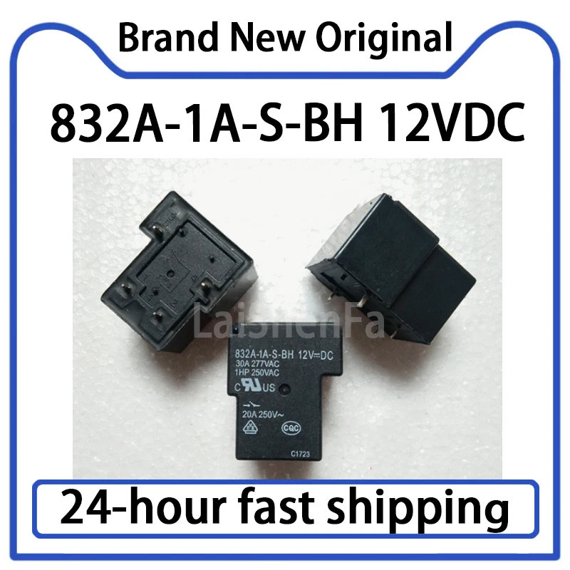 2PCS Brand New Genuine 832A-1A-S-BH 12VDC 4-pin Relay Set Normally Open