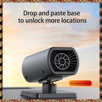 BTCL Portable Electric Car Heater With Suction Cup Air Cooler Fan 12V Demister Defroster Heating Fan 200W Dryer Windshield