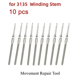 3135 Movement Winding Stem 1/2/3/5/10 Pcs Steel Handle Rod Metal Watch Stems 3186 3130 Universal 3135 Movement Repair Tool