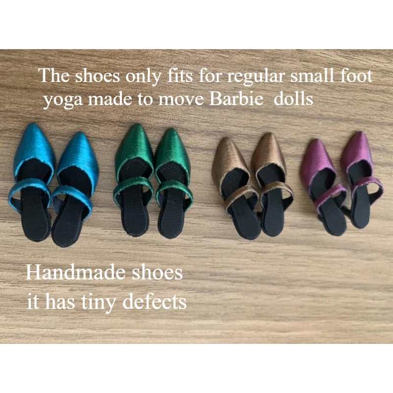 New styles Dolls Handmade shoes high heel accessories  toy for your 1/6 regular made to move Barbie dolls BBIKG426