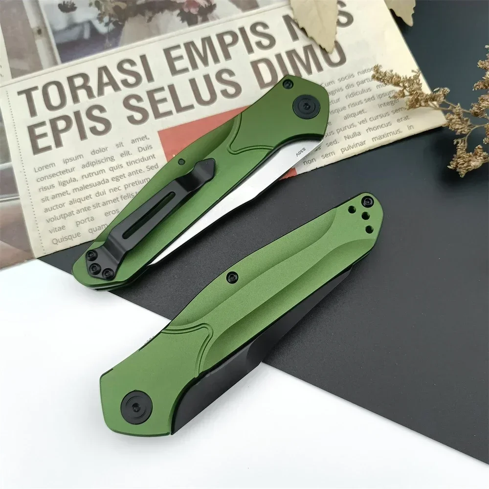 Everyday Carry BM 940 Pocket Folding Knife EDC D2 Blade Green Aluminum Alloy Handle Survival Camping Hunting Flipper Knives