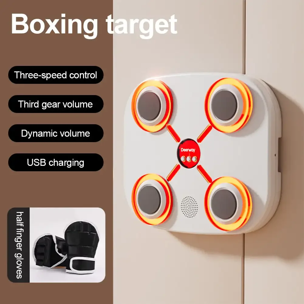 Smart Electronic Music Boxing Machine For Kids Adults Wall Target Rhythm Trainer Decompression Toy For Boxing Sports Equipment