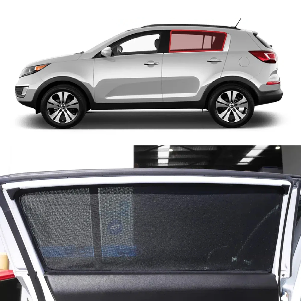 

For Kia Sportage SL 2010-2016 Magnetic Car SunShade Shield Front Windshield Blind Curtain Rear Side Baby Window Sun shade Visor