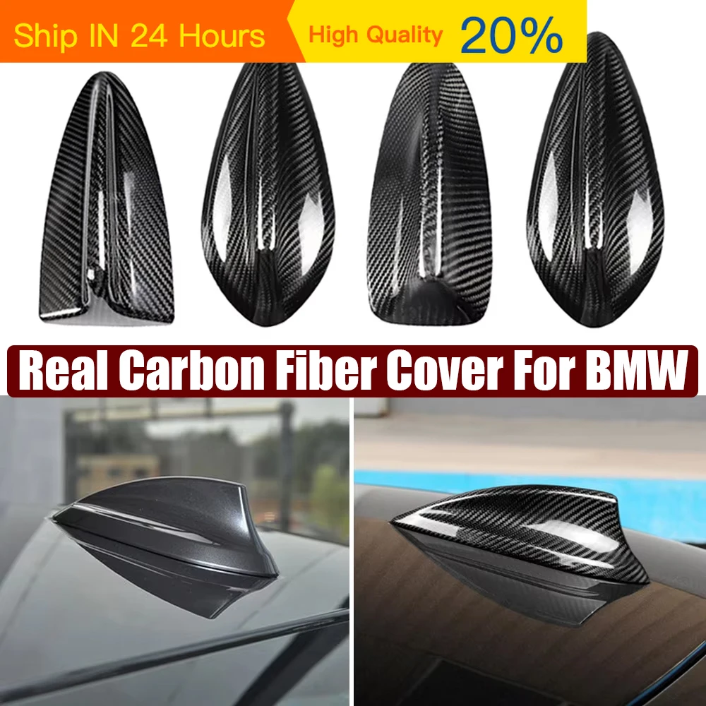 New Real Carbon Fiber Shark Fin Antenna Cover suitable BMW M2 M3 M4 12345 7 Series X1 X3 F22 F30 F34 F80 F87 F32 F36 F82 G11 G20