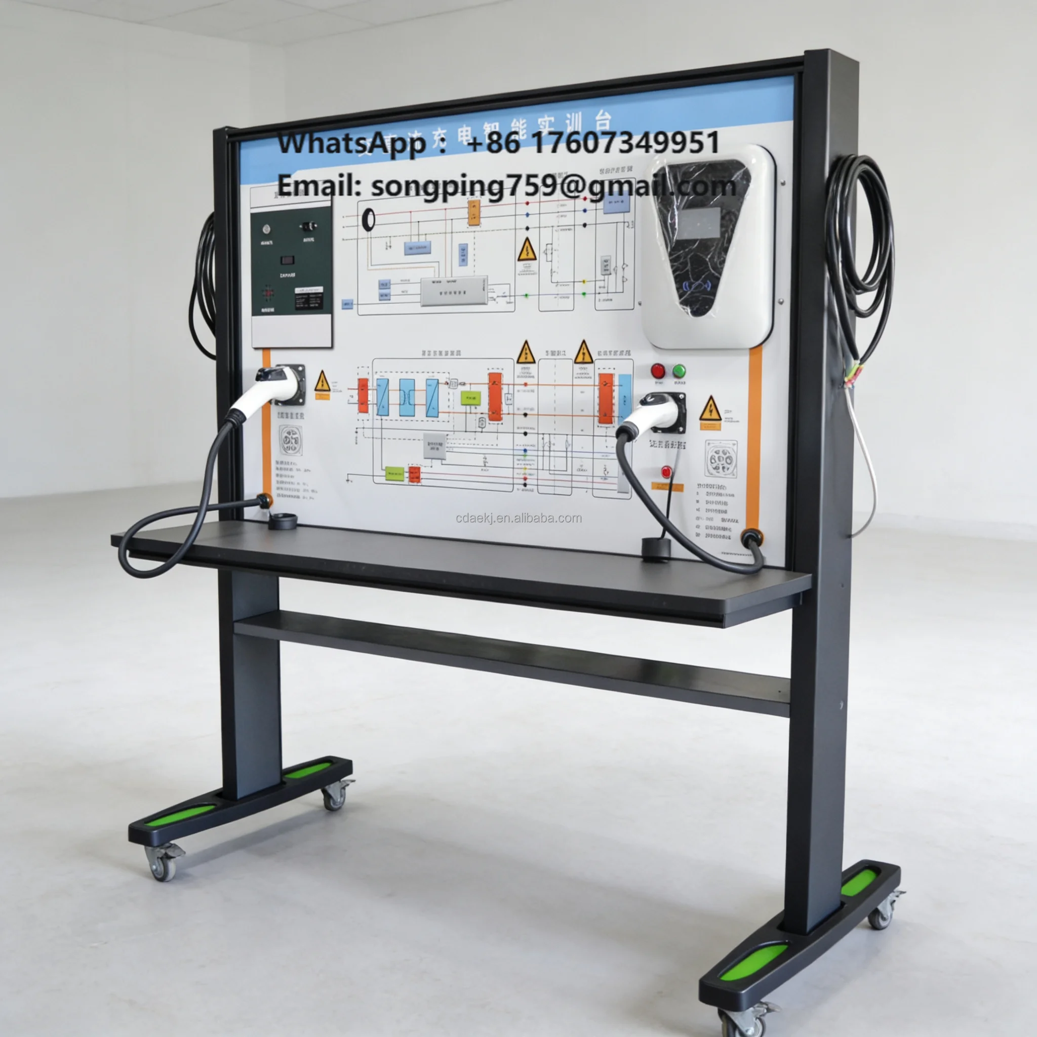 Dual Mode AC DC Metal EV Charging Station Training Bench for Vocational School New Energy Vehicle Technician Education