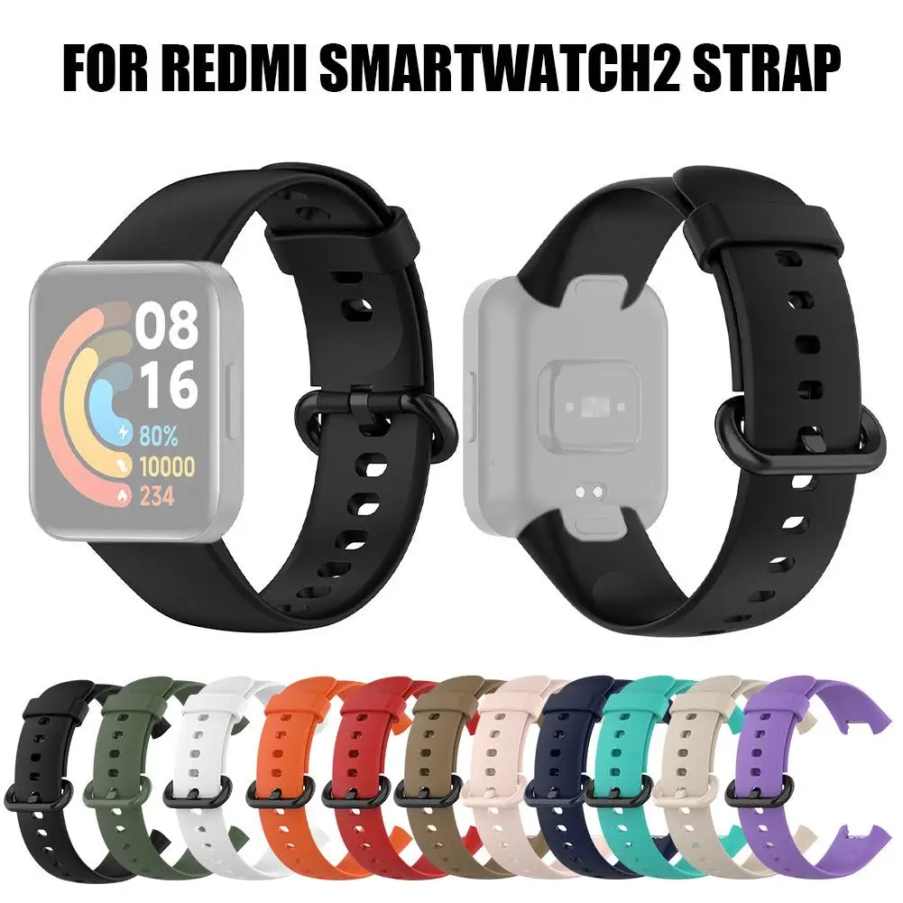 

Soft Silicone Strap for redmi Watch2 Wristband For Mi Watch 2 Lite Wristband Soft Silicone Strap For Watch V5f8